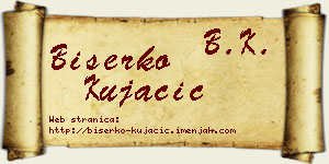 Biserko Kujačić vizit kartica